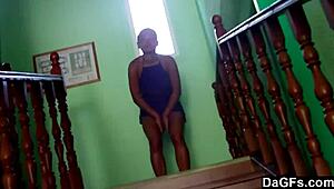 dagfs - she teases with her outdoor ass flash before sucking