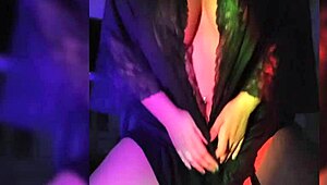 Morena Safado stripping in a dark room! So hot!