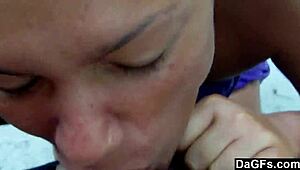 dagfs - she teases with her outdoor ass flash before sucking