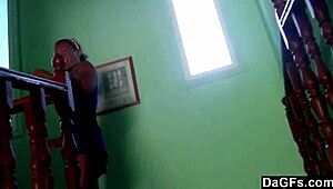 dagfs - she teases with her outdoor ass flash before sucking