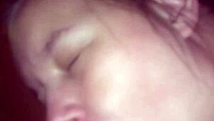 camera shy girl returns for another steamy facial session.