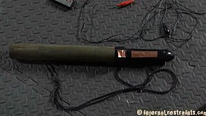 gorgeous brunette plays with her wet cunt