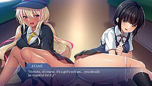 Anime titty fuck femdom handjob leads to happy ending fucking