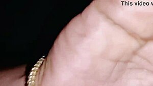 Having sex with Riah on vacation, then friend joins to record.