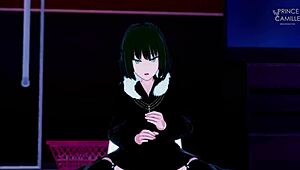 Hot Fubuki Guides You Through Masturbation Instructions - One Punch Man