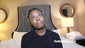 fresh ebony newbie lashay shorty shows phat booty pussy