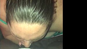 Deepthroat blowjob in the basement