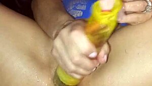 Velvet rain explores kinky self-pleasure with toys and squirting