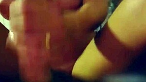 Claudia jerks off that big cock before anal