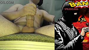 Huge cumshot from biggest cock in POV