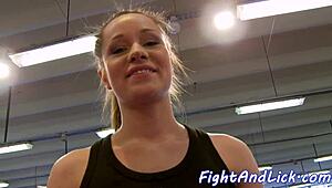 Bigass Dyke Babe Fingered After Wrestling in Close-Up European Catfight. Intense Amateur Lesbian Action Unfolds.