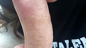 sloppy blowjob by the lake with nympho brunette