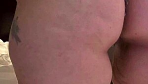 Amateur Woman Bent Over for Interracial Doggystyle at Party, Passed to Homie