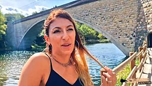 Stella, the European slut with small tits, craves intense anal fucking from her French lover