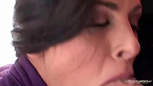 feeling wild, the brunette fingers both holes for intense double penetration