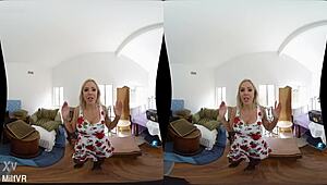 I-I can't believe I'm delivering this backdoor to Elle in VR!