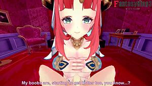 nilou dances then has sex in cowgirl and missionary genshin impact