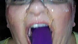 Ms. TL, your fat BBW throat takes that dildo so deep with toys, she says.