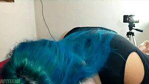 Horny cousin makes me cum in her mouth then rides my bare cock hard