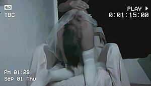 Teen fucking herself with dildo