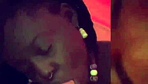 ebony amateur throat fucked by black guy interracial