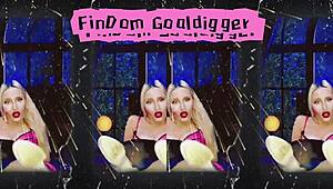 Blonde In Stockings Seduces With Heels And Legs