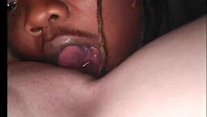 she got omg water from tongue action