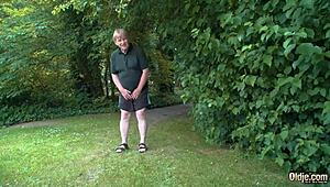 Hot brunette says, 'fuck me doggystyle in the park'