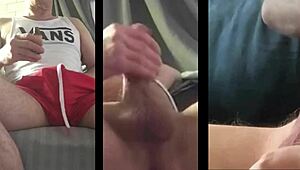 Watch This Amateur Gay Guy Wank And Cum Hard!