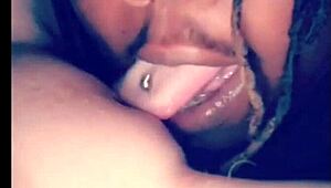 she got omg water from tongue action