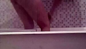 watching my sister take a bath quietly