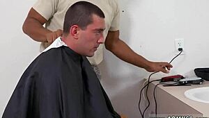 Discovering intimacy with black twins in their first gay encounter