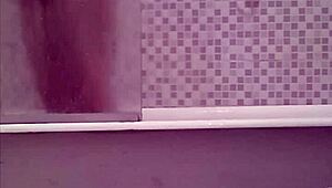 watching my sister take a bath quietly