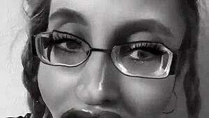 Obedient Love Addicted to Goddess in Glasses for Instructions