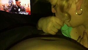 Watch me suck that big black cock up close in pov