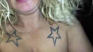 Mature woman engages in intimate activity