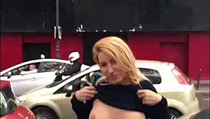 second day in paris flashing my big black cock