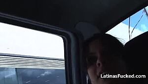 big tit latina newbie takes big dick