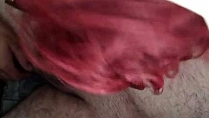 Amateur crossdressing transsexual shemale sucks and fucks for creampie in drive