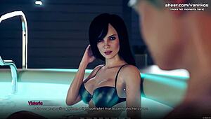 Lesbian Redhead Girl With Huge Boobs Eats Petite Pussy