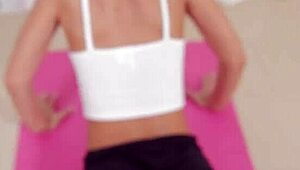 lola reve casually tries double penetration yoga with a group, getting anal and facial