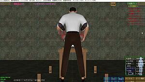 sexy lady explores porn in 3d with detailed trail actions