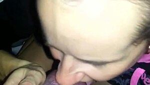 My girlfriend sucking my cock like it's her favorite treat