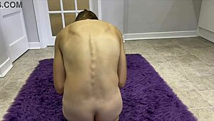 spine and back focused yoga session with fetish elements part one