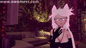 Your sexy Airbnb hostess seduces and fucks you hard for a 5-star rating in VRChat ERP.