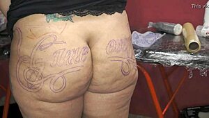 hey, just got my new tattoo on this fat ass