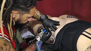 hey, just got my new tattoo on this fat ass