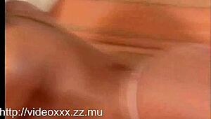 Behind the scenes with blonde latina in backstage setting