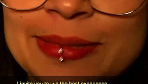 Helena Tackles Two Massive Cocks in Her Private Room