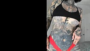 Petite Tattooed Girl Melody Radford Performing Dance